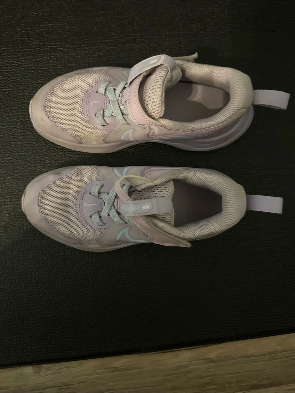 Kids' Purple and Blue Athletic Sneakers with Hook-and-Loop Strap